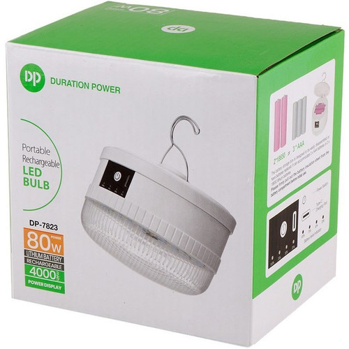 چراغ آویزدار شارژي Dp مدل DP-7823B ظرفیت ۸۰ وات مهتابی