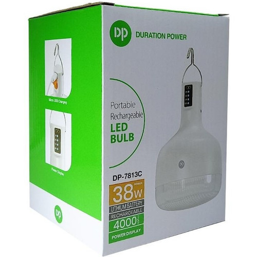 چراغ شارژی آویزدار Dp مدل Dp-7813-c ظرفیت ۳۸ وات مهتابی