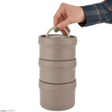 لانچ باکس 3 تکه به همراه کیف برزنتی عایق دار ۳۰۰۴