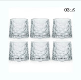 نیم لیوان چرخشی برند DeliGlassست ۶ عددی
