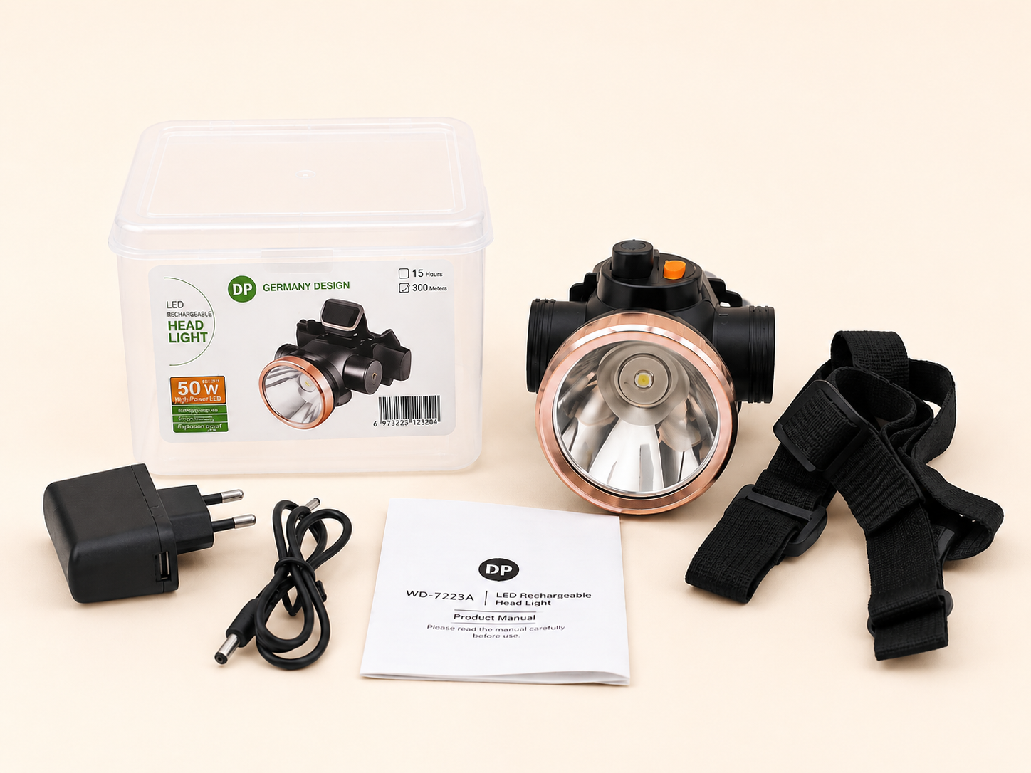چراغ قوه پیشانیDP مدل WD-7223A