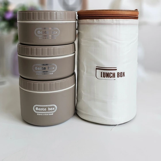 لانچ باکس سه تایی کیف عایق دار بدون نشتی BENTO BOX