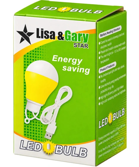 لامپ LED آویز USB پنج ولت Lisa & Gary Star